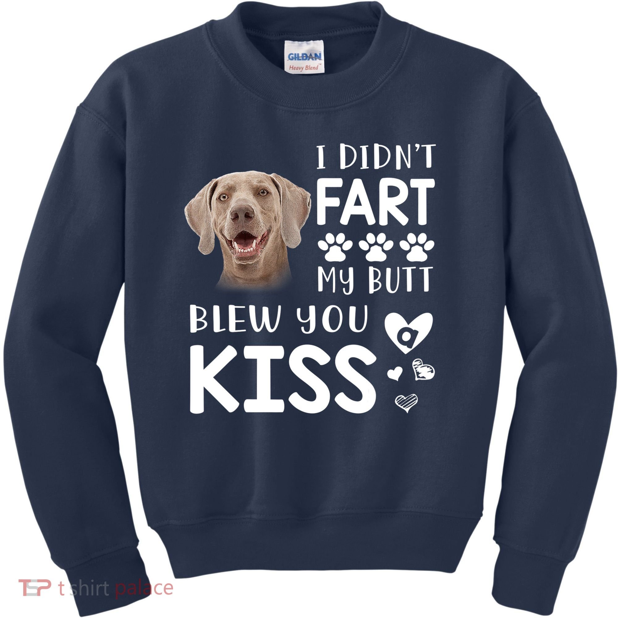 Funny Weimaraner Mom Dad Dog Lovers Gift Kids Sweatshirt