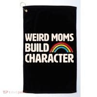 Funny Weird Moms Build Characters Golf Towel thumb 0