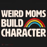 Funny Weird Moms Build Characters Women's Crop Top Tee thumb 4