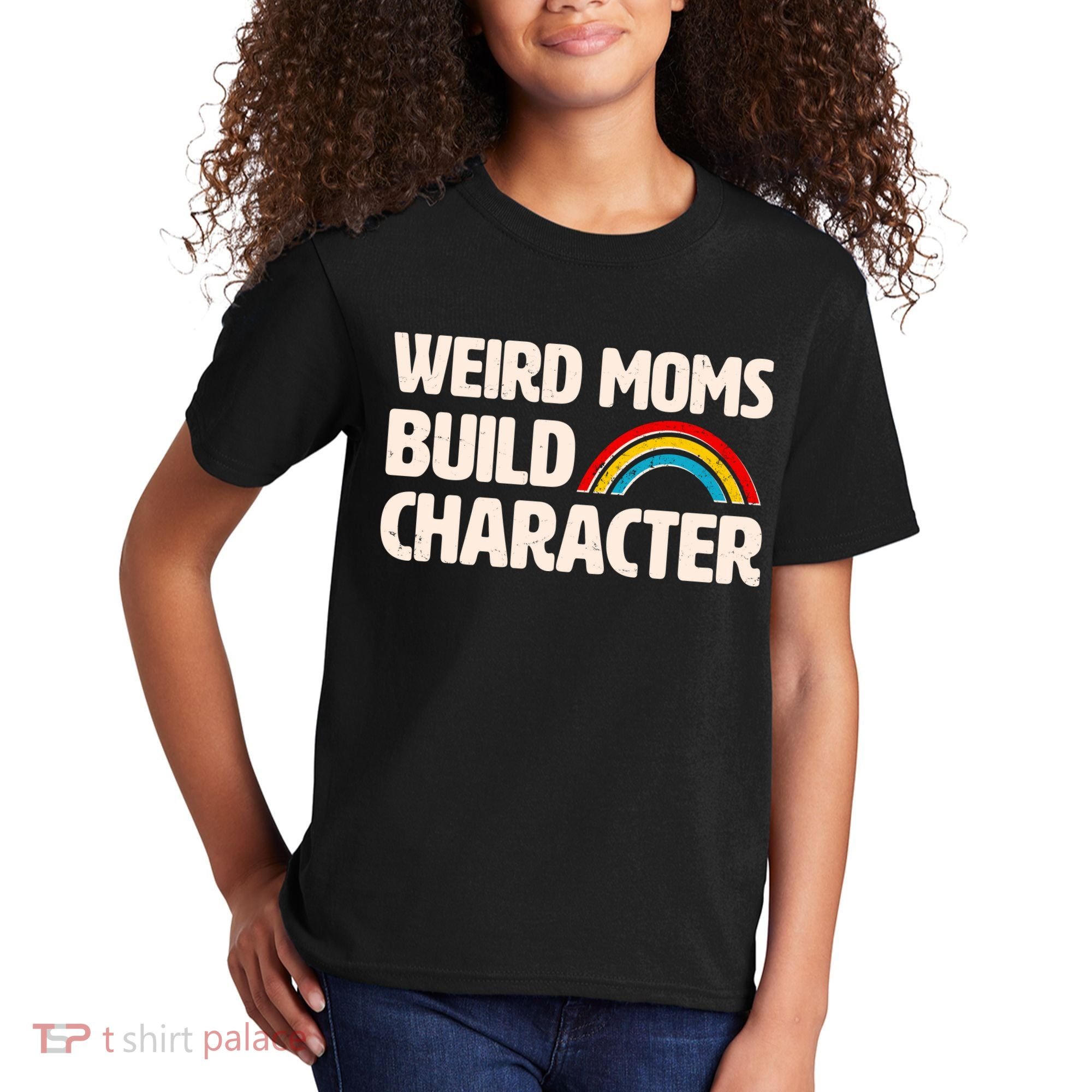 Funny Weird Moms Build Characters Kids T-Shirt