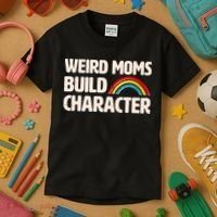Funny Weird Moms Build Characters Kids T-Shirt thumb 3