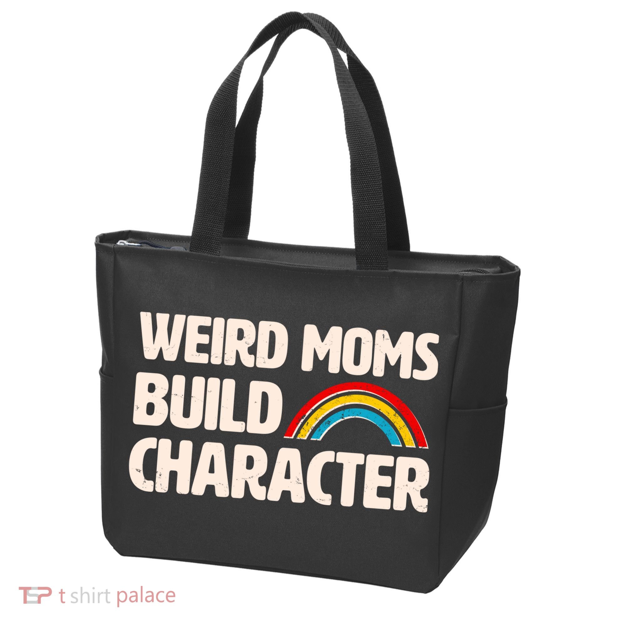 Funny Weird Moms Build Characters Tote Bag