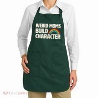 Funny Weird Moms Build Characters Apron thumb 2