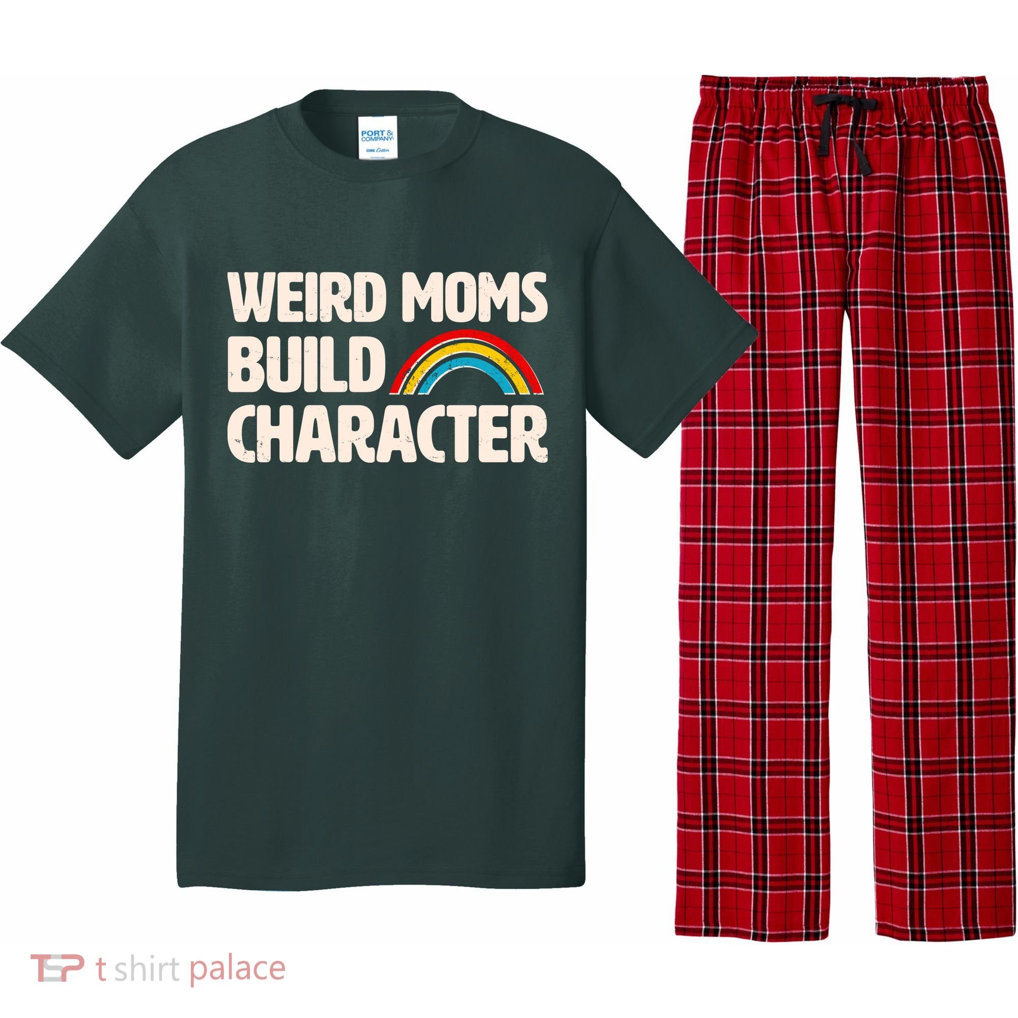 Funny Weird Moms Build Characters Pajama Set
