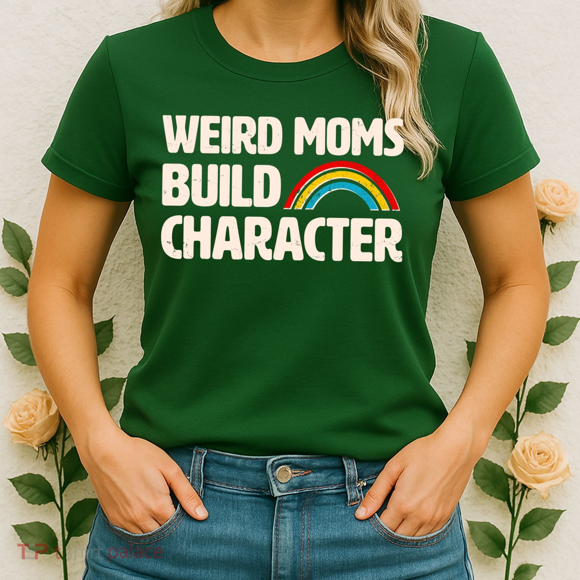 Funny Weird Moms Build Characters Women's T-Shirt