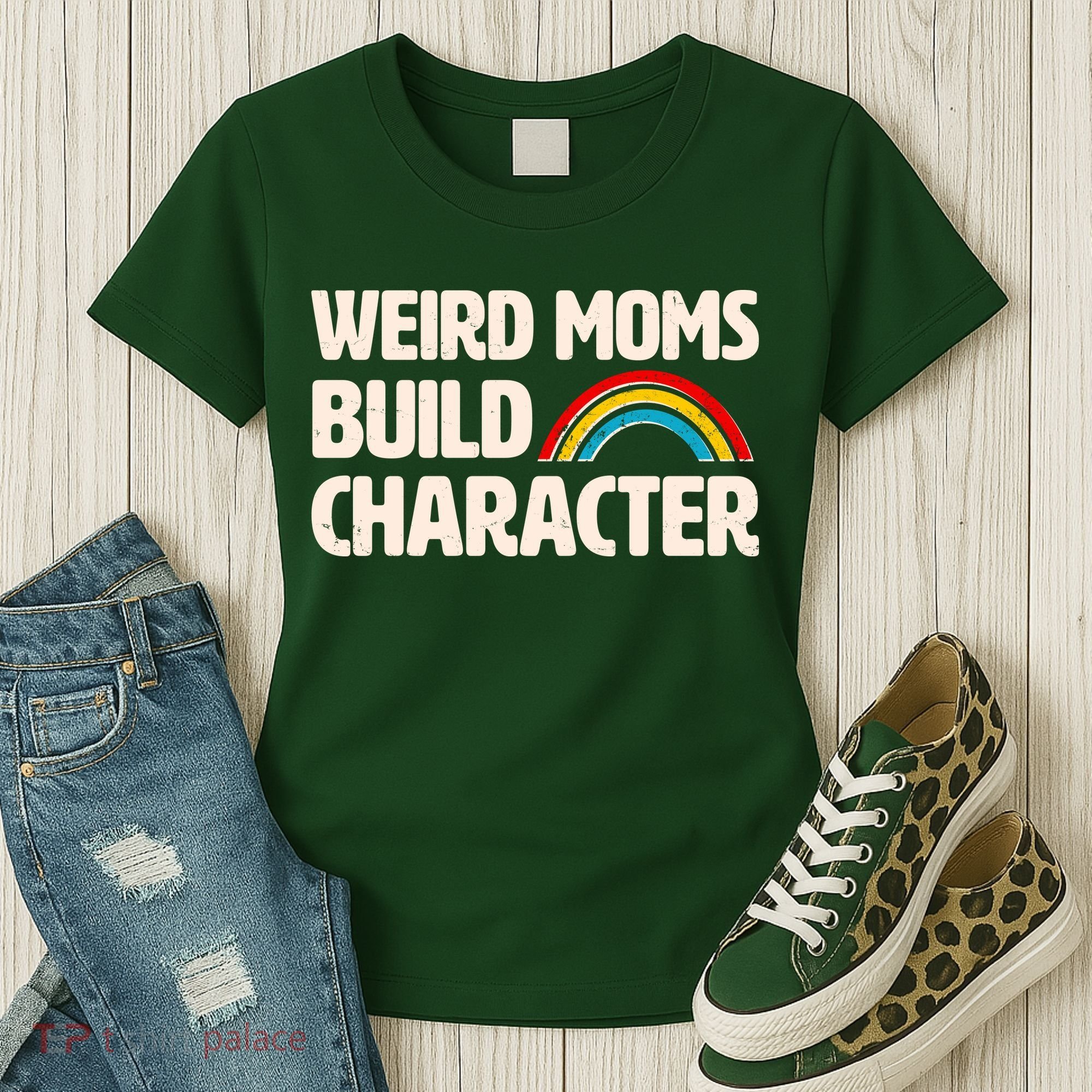 Funny Weird Moms Build Characters Women's T-Shirt