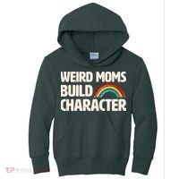 Funny Weird Moms Build Characters Kids Hoodie thumb 0