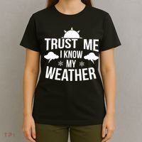 Funny Weather Meteorologist Gift Forecaster Weatherman Climate Fun Gift T-Shirt thumb 4