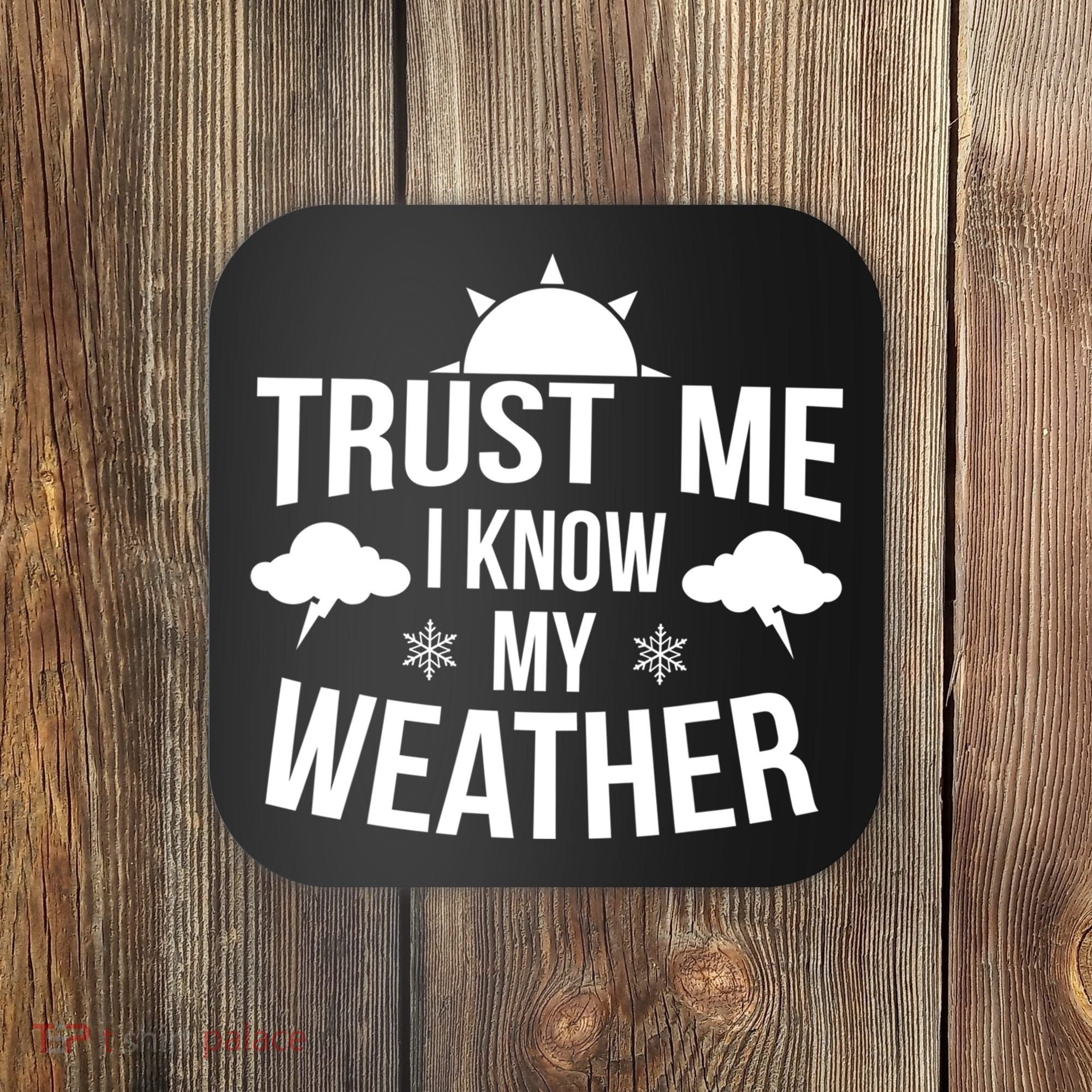 Funny Weather Meteorologist Gift Forecaster Weatherman Climate Fun Gift Coaster