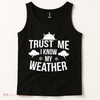 Funny Weather Meteorologist Gift Forecaster Weatherman Climate Fun Gift Tank Top thumb 2