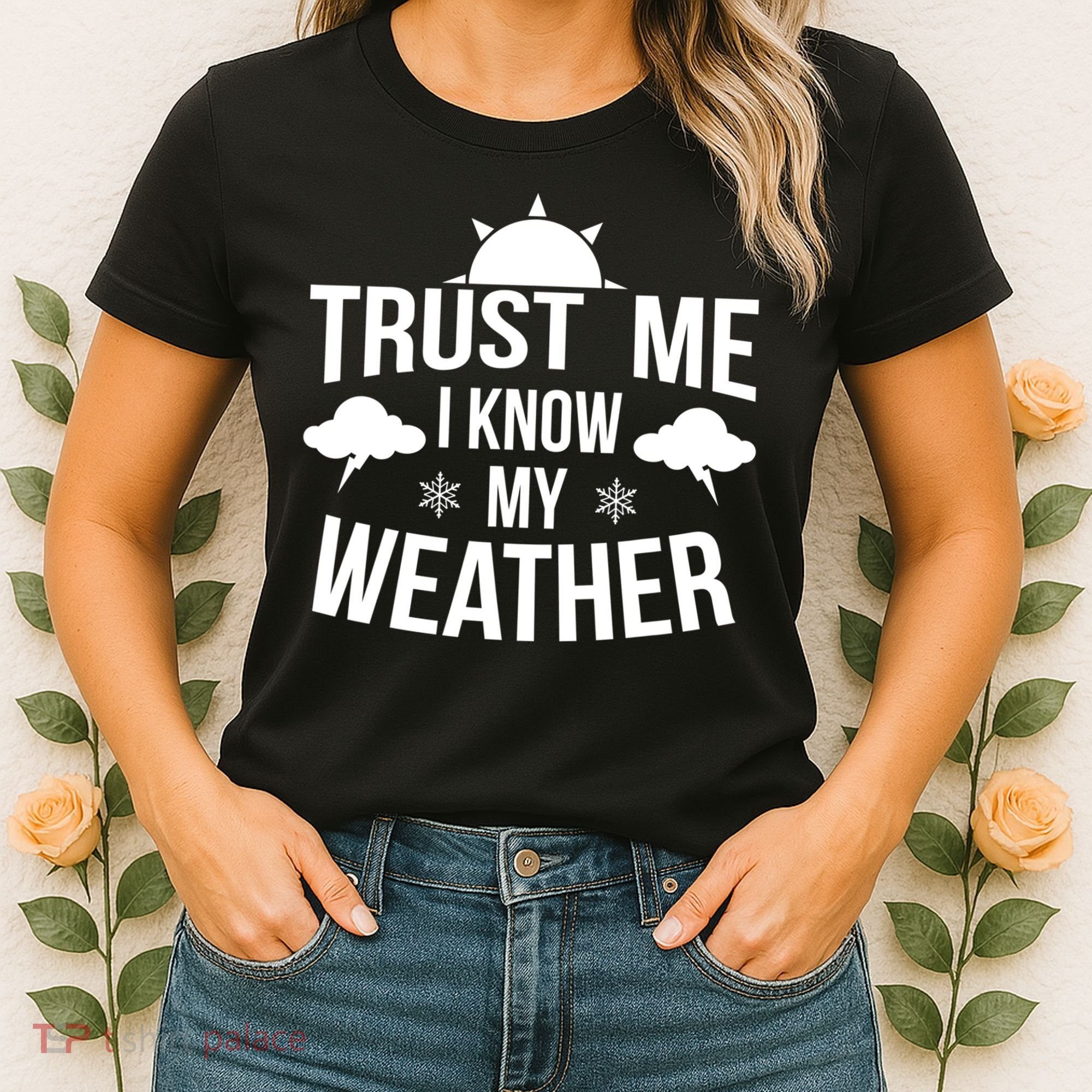 Funny Weather Meteorologist Gift Forecaster Weatherman Climate Fun Gift Women's T-Shirt