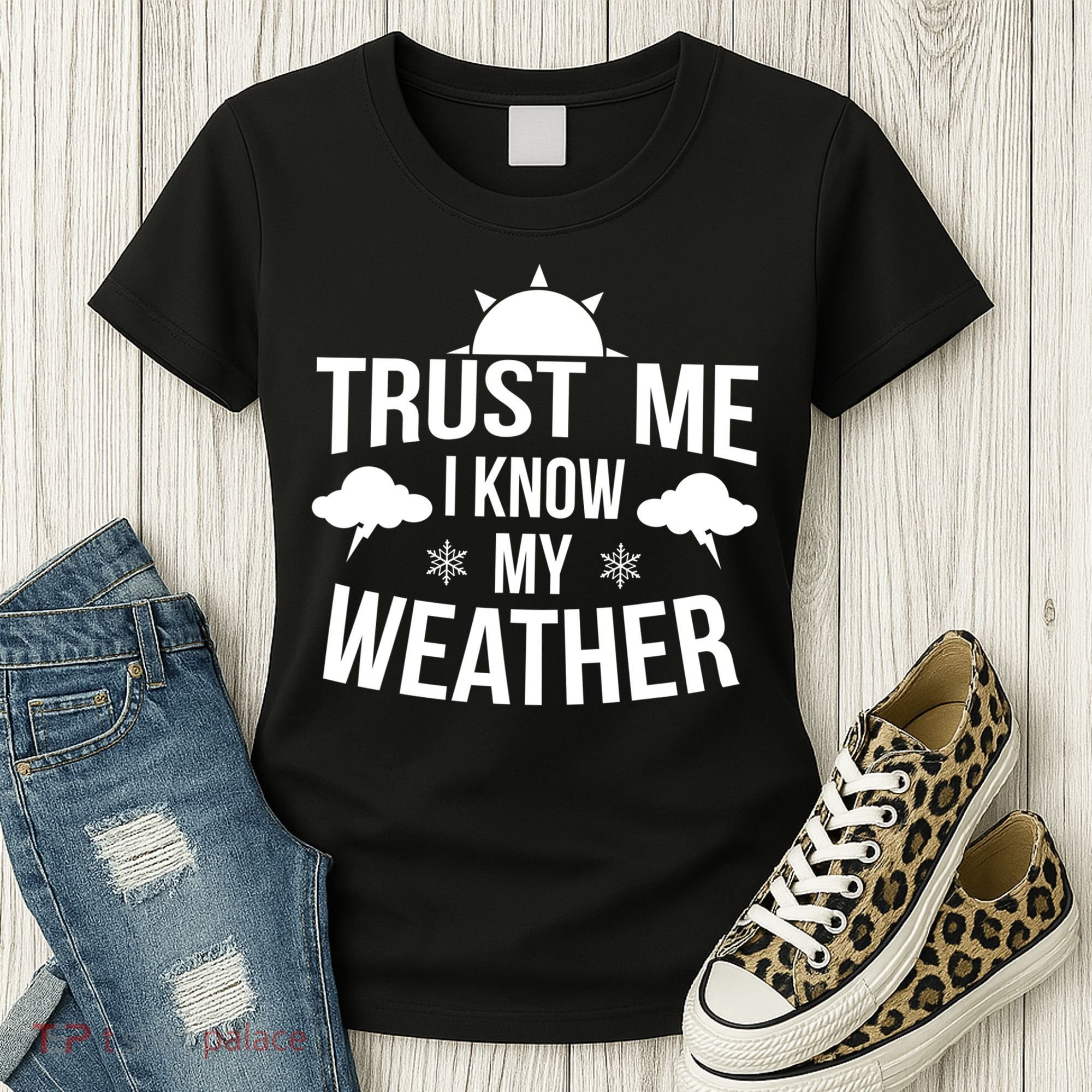 Funny Weather Meteorologist Gift Forecaster Weatherman Climate Fun Gift Women's T-Shirt