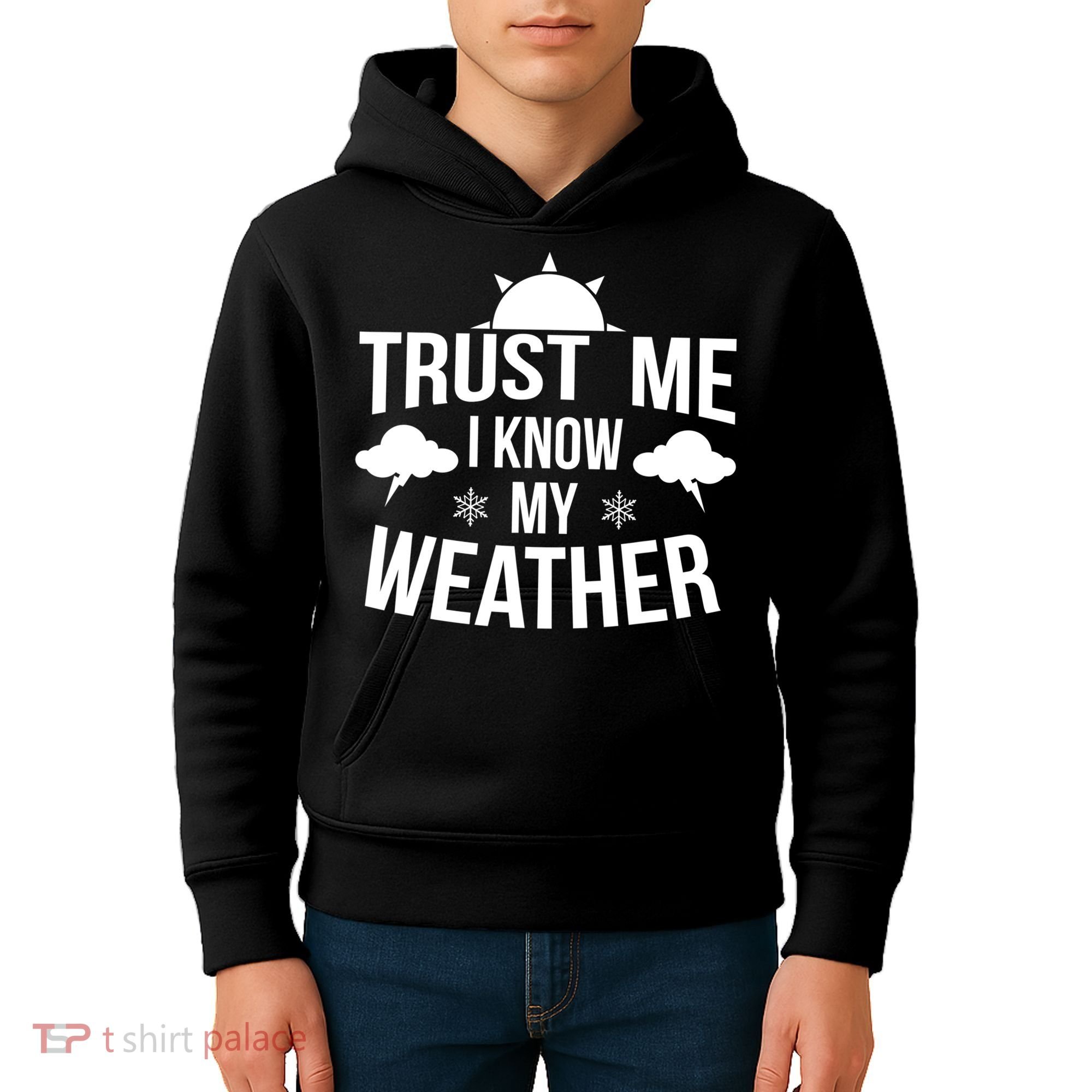 Funny Weather Meteorologist Gift Forecaster Weatherman Climate Fun Gift Kids Hoodie