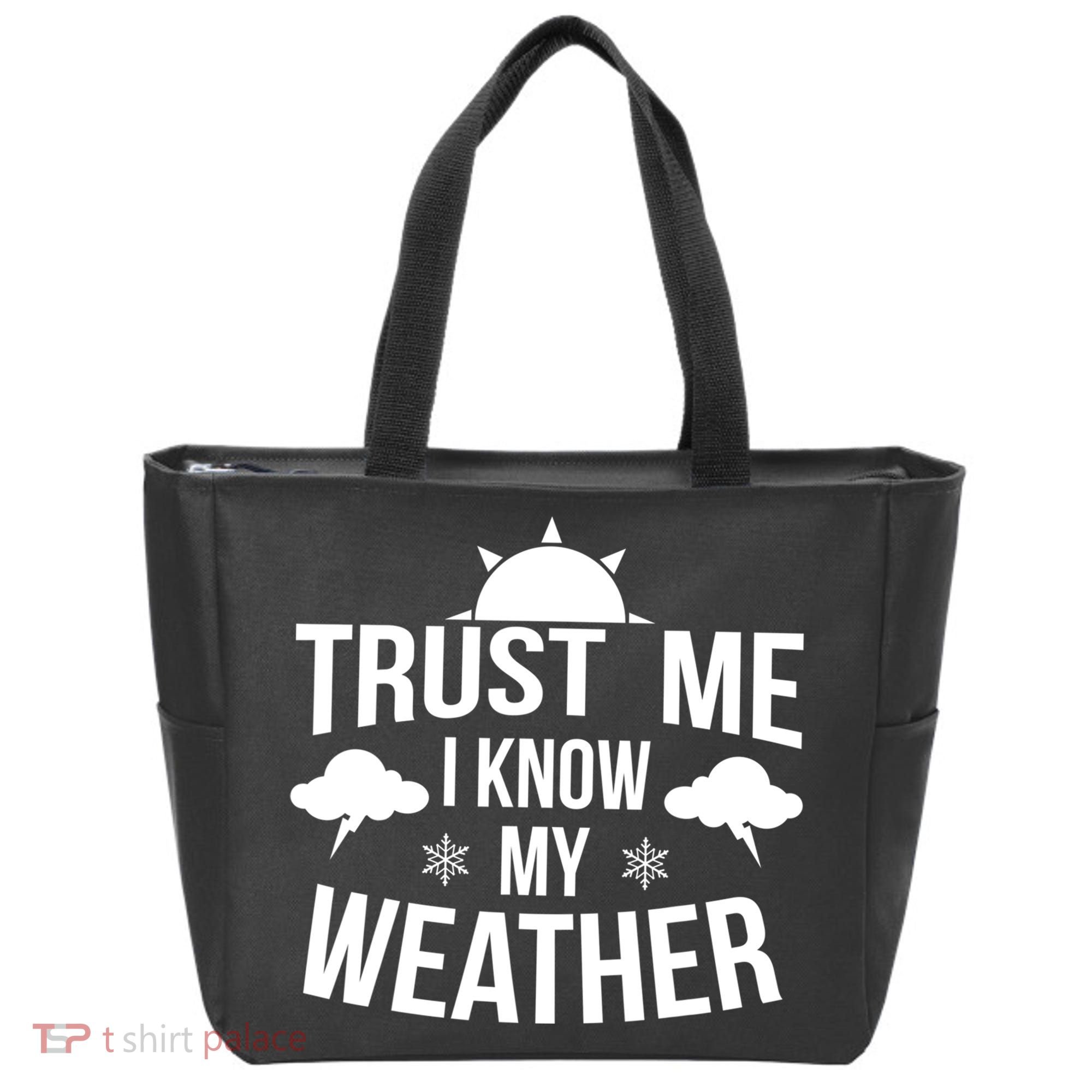 Funny Weather Meteorologist Gift Forecaster Weatherman Climate Fun Gift Tote Bag