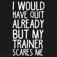 Funny Workout My Trainer Scares Me Funny Gym Women's T-Shirt thumb 6