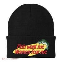 Fish Want Me Women Fear Me Beanie thumb 0