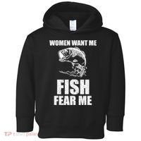 Fish Want Me, Women Fear Me Meme Toddler Hoodie thumb 0