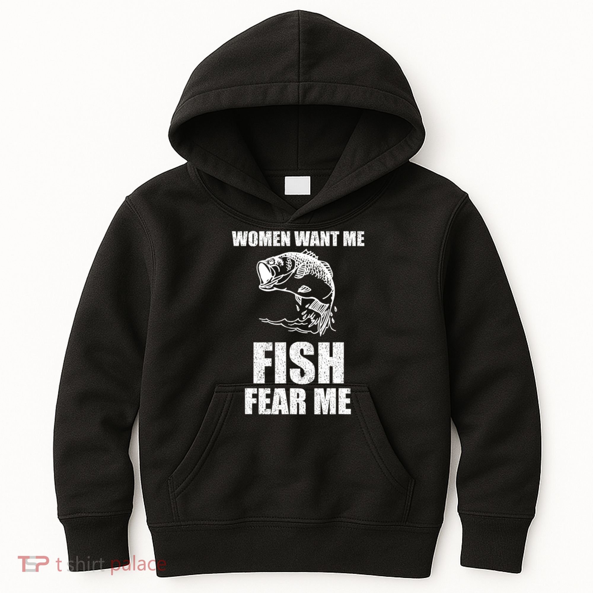 Fish Want Me, Women Fear Me Meme Kids Hoodie
