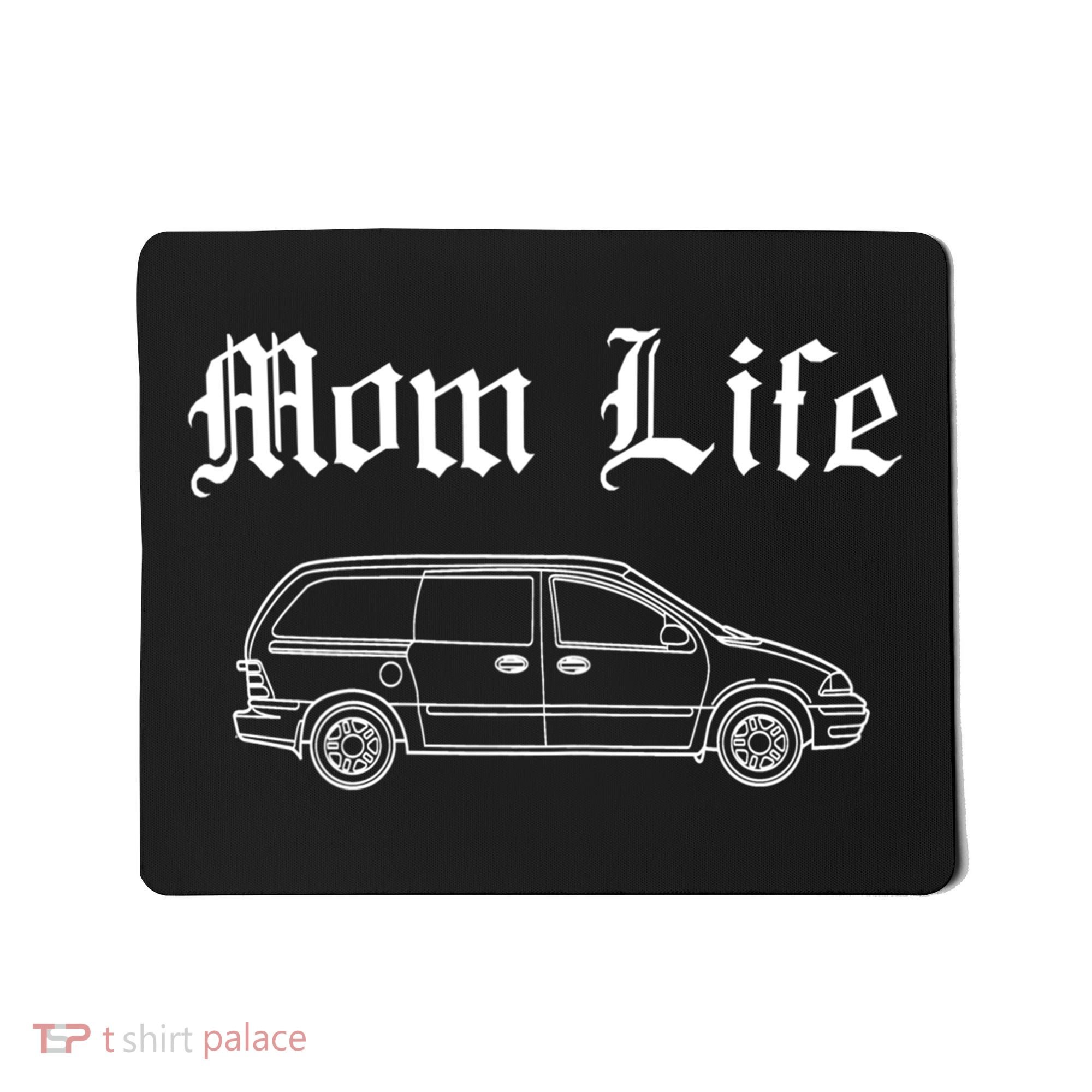 Funny Womens Mom Life Gangsta Minivan Gift Funny Gift For Busy Moms Mousepad
