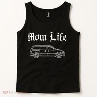Funny Womens Mom Life Gangsta Minivan Gift Funny Gift For Busy Moms Tank Top thumb 2