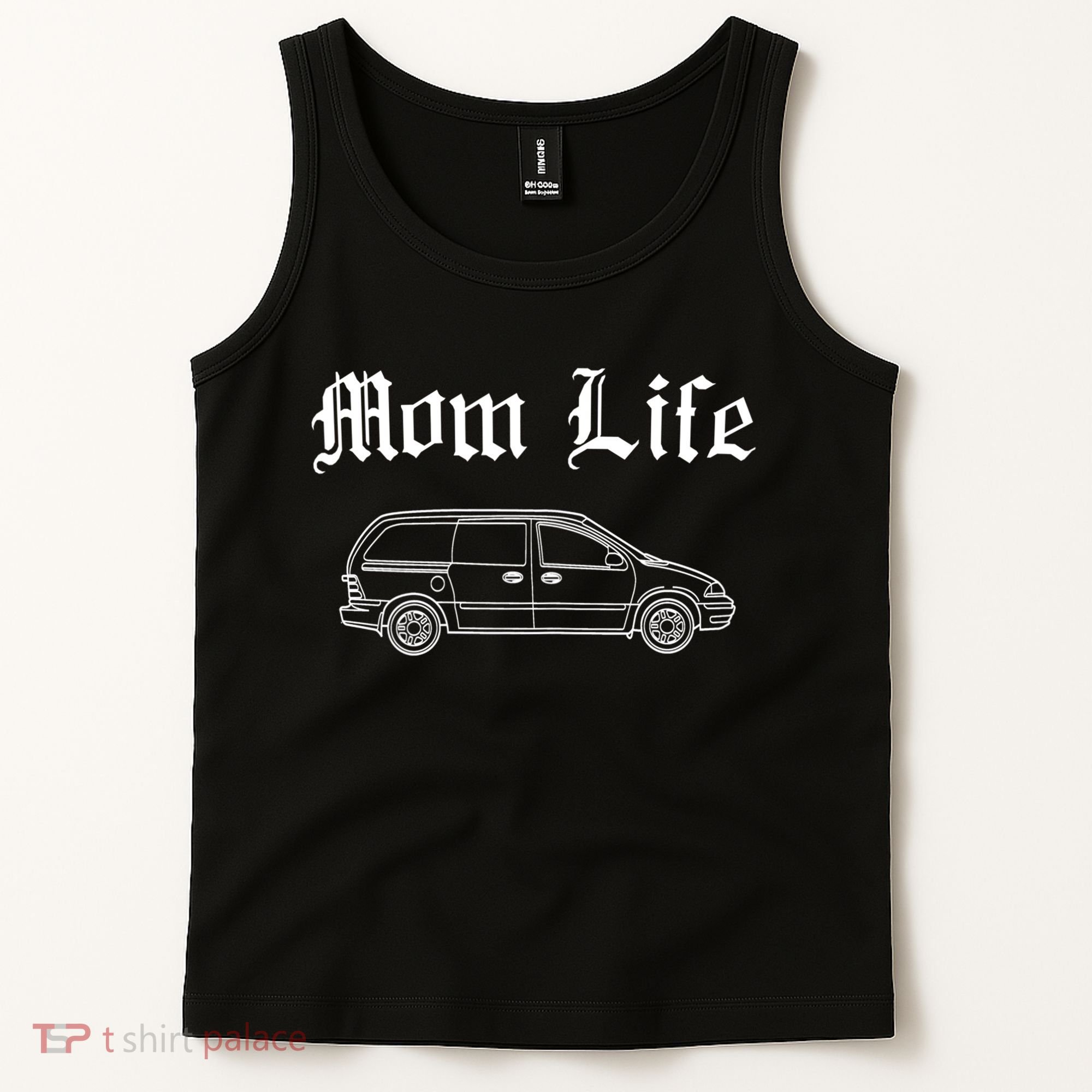 Funny Womens Mom Life Gangsta Minivan Gift Funny Gift For Busy Moms Tank Top
