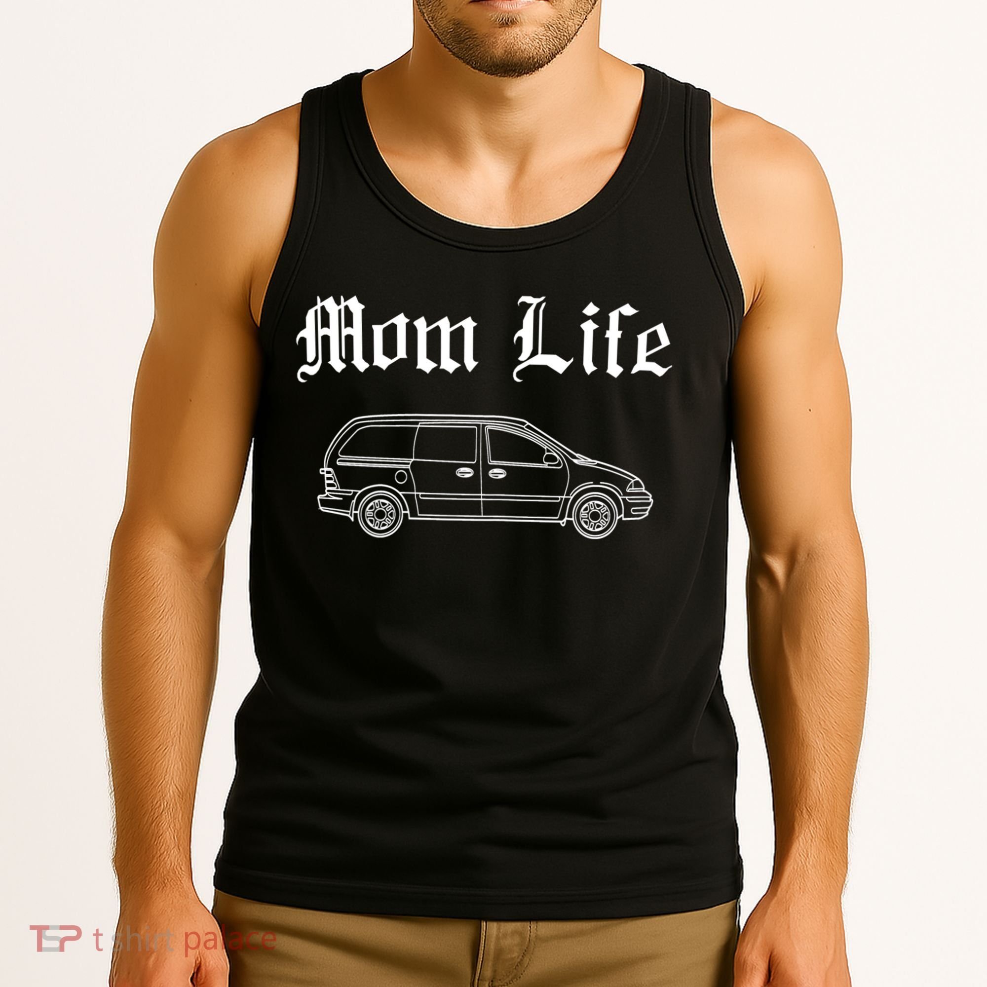 Funny Womens Mom Life Gangsta Minivan Gift Funny Gift For Busy Moms Tank Top