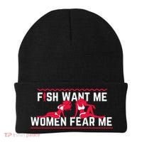 Fish Want Me, Women Fear Me Beanie thumb 0