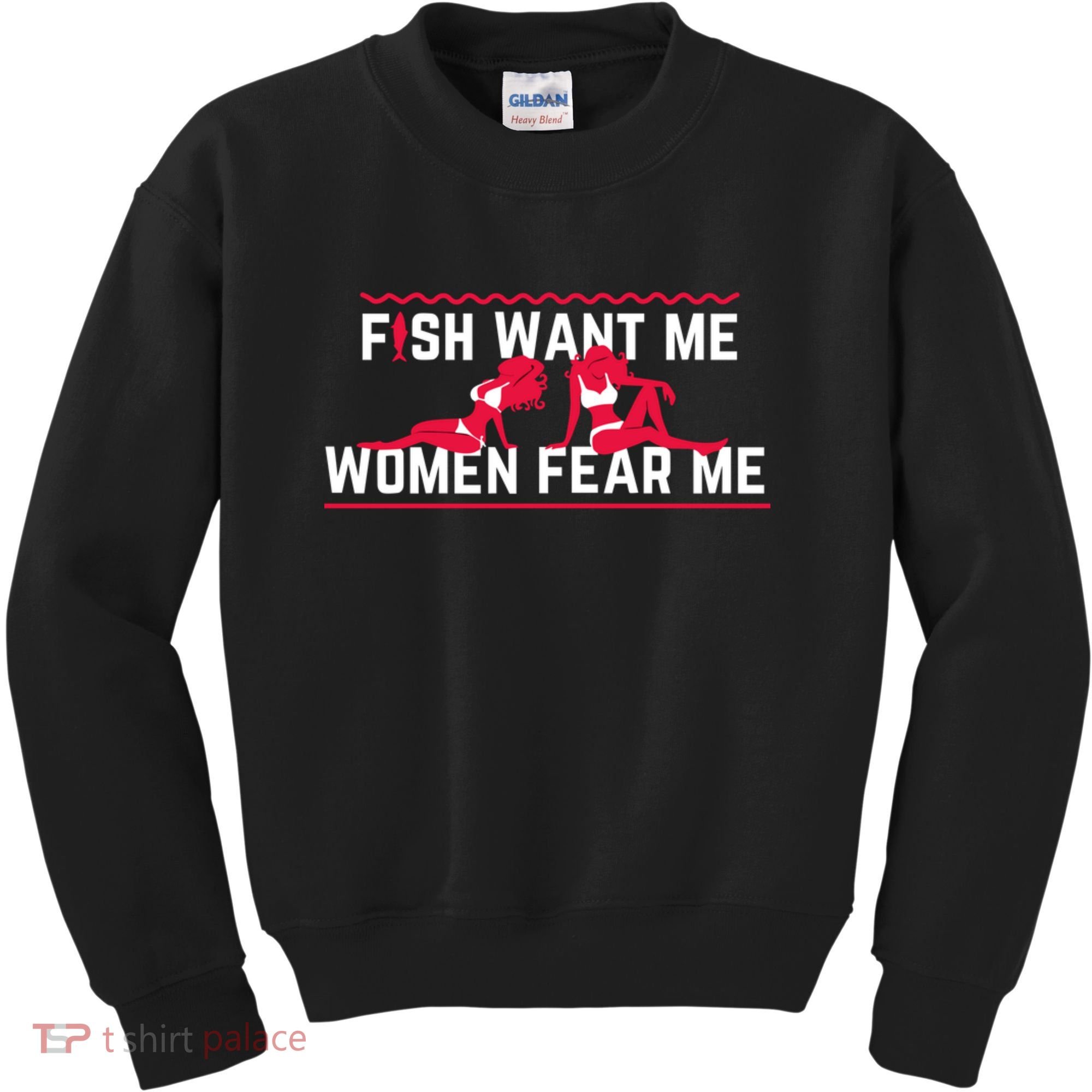 Fish Want Me, Women Fear Me Kids Sweatshirt