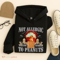 Funny Weird Meme Not Allergic To Peanut Cursed Peanut Butter Hoodie thumb 4
