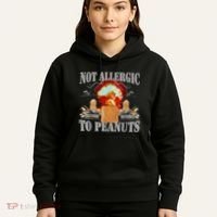 Funny Weird Meme Not Allergic To Peanut Cursed Peanut Butter Hoodie thumb 5