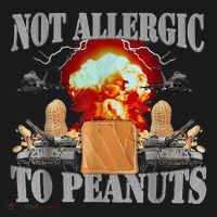 Funny Weird Meme Not Allergic To Peanut Cursed Peanut Butter Sweatshirt thumb 3