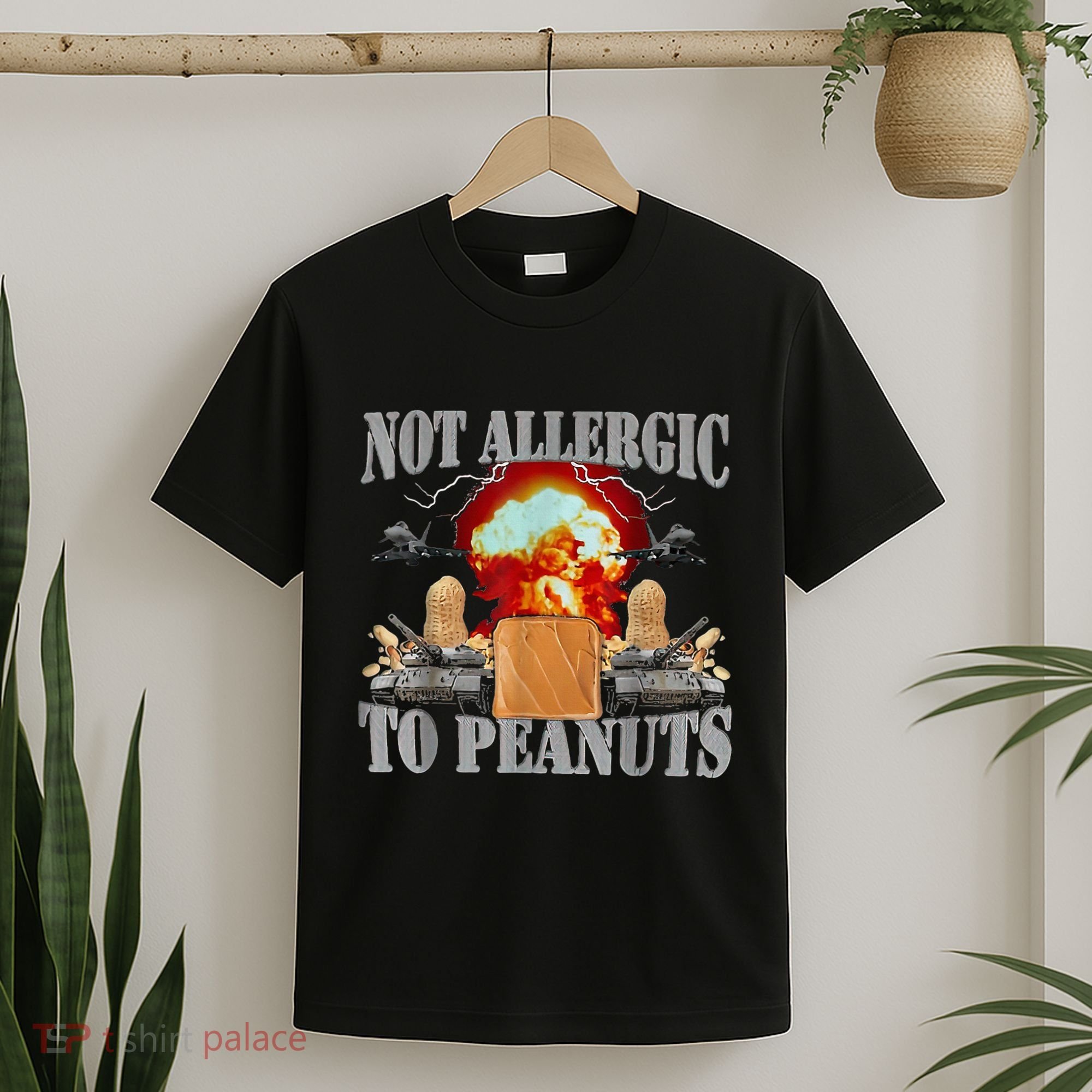 Funny Weird Meme Not Allergic To Peanut Cursed Peanut Butter T-Shirt