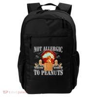 Funny Weird Meme Not Allergic To Peanut Cursed Peanut Butter Backpack thumb 0
