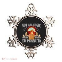 Funny Weird Meme Not Allergic To Peanut Cursed Peanut Butter Ornament thumb 0