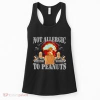 Funny Weird Meme Not Allergic To Peanut Cursed Peanut Butter Women's Tank Top thumb 0