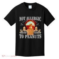 Funny Weird Meme Not Allergic To Peanut Cursed Peanut Butter Kids T-Shirt thumb 0