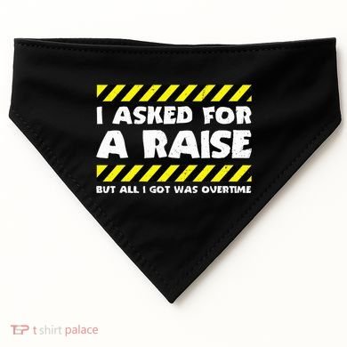 Funny Work Meme Working Overtime Funny Factory Worker USA-Made Doggie Bandana