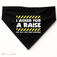 Funny Work Meme Working Overtime Funny Factory Worker USA-Made Doggie Bandana thumb 0