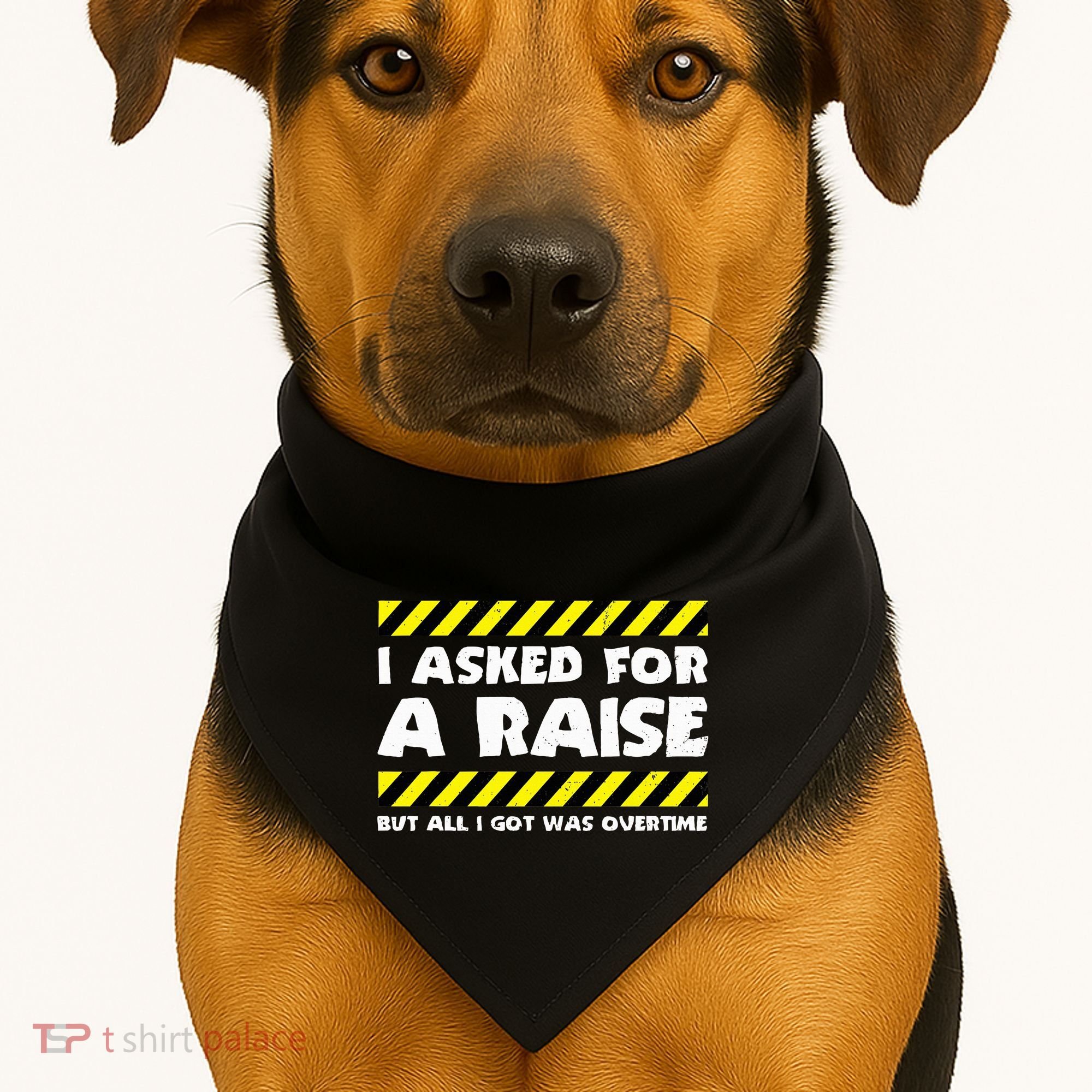 Funny Work Meme Working Overtime Funny Factory Worker USA-Made Doggie Bandana