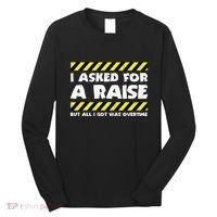 Funny Work Meme Working Overtime Funny Factory Worker Long Sleeve Shirt thumb 0