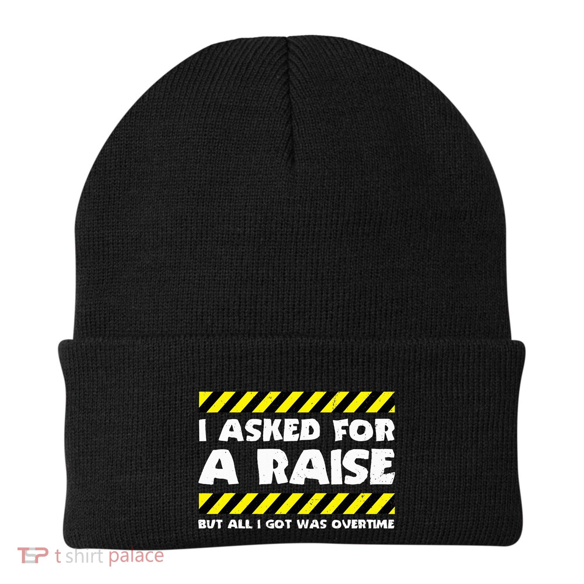 Funny Work Meme Working Overtime Funny Factory Worker Beanie