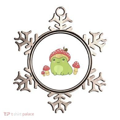 Frog With Mushroom Hat & Snail Cottagecore Aesthetic Ornament