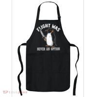 Flight Was Never An Option Funny Penguin Meme Apron thumb 0