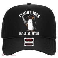 Flight Was Never An Option Funny Penguin Meme Hat thumb 0
