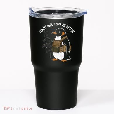 Flight Was Never An Option Tactical Penguin Funny Meme Tumbler