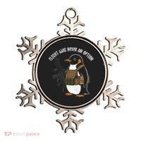 Flight Was Never An Option Tactical Penguin Funny Meme Ornament thumb 0