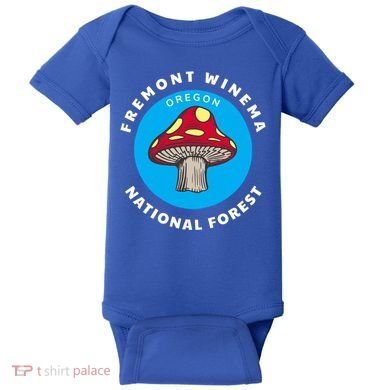 Fremont Winema National Forest Oregon Or Mushroom Vacation Great Gift Baby Bodysuit