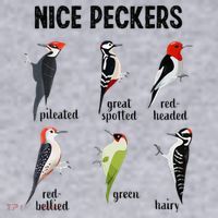 Funny Woodpecker Nice Peckers Bird Watching Women's Sweatshirt thumb 2