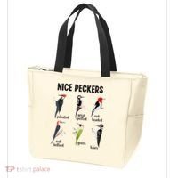 Funny Woodpecker Nice Peckers Bird Watching Tote Bag thumb 3