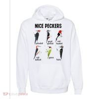 Funny Woodpecker Nice Peckers Bird Watching Comfort Colors Garment-Dyed Hooded Sweatshirt thumb 0